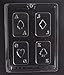 Casino Poker Vegas Chocolate Candy Mold Kit - Includes 4 Molds and Tips!
