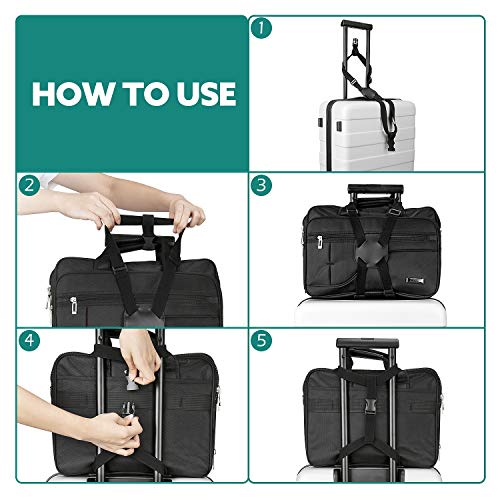 Luxebell Add A Bag Luggage Straps, Suitcase Belt Travel Accessories (Bungee Strap) - Thumbnail 3