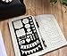 GSS Designs Pack of 3 Journal Stencils Journal/Notebook/Diary Drawing Template Planner Stencil 4x7 Inch (SL-002)