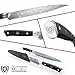 Dalstrong Professional Serrated Utility Knife - 6 inch - Shogun Series - Petty - Damascus - Japanese AUS-10V Super Steel Kitchen Knife Gift - Cooking Knife - Black G10 Handle - Sheath Included