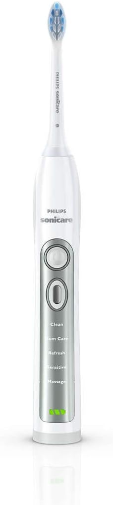 Philips Sonicare HX6921/04 Battery Powered Rechargeable Toothbrush with 5 Flexible Brushing Modes, Quadpacer & Smartimer, and Easy-Start Program (White)