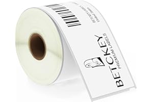 BETCKEY - Compatible DYMO 99019 (2-5/16" x 7-1/2") Large Lever Arch File Labels, Compatible with DYMO Labelwriter 450, 4XL, NOT Fit 550 & 5XL [1 Roll/150 Labels]