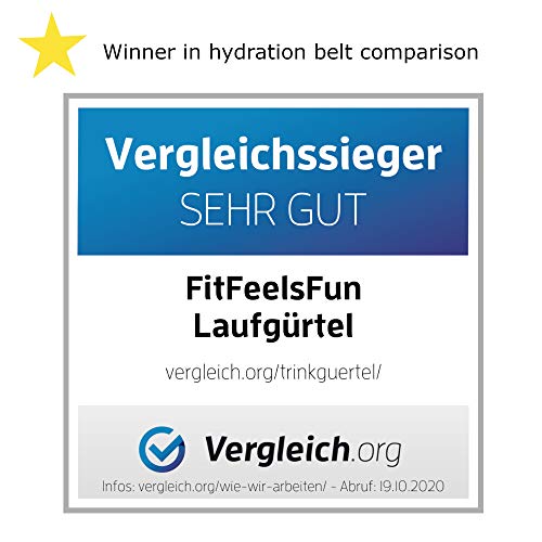 Hardloopgordel met drinkflessen - Sport-band Hardloop-riem - Gordel Heuptas voor Fitness en Hardlopen - Hydration Belt - Image 4