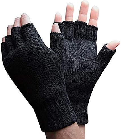 Amazon mens fingerless gloves Clearance