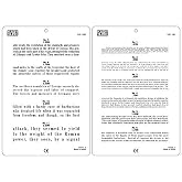 Jaeger Eye Chart, Near Vision Reading Test Plastic Chart
