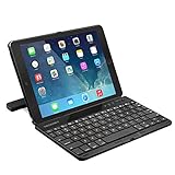iPad Air 2 Keyboard case, TeckNet Ultra-Slim Folio Wireless Bluetooth Keyboard for Apple iPad Air 2nd Generation with Auto Sleep / Wake, Comfortable Keys, 360 Degree Rotation, Adjustable Angle