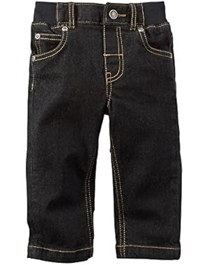 Baby Boys Classic Straight Fit Jeans - Black