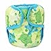 One Size Cloth Diaper Cover Snap with Double Gusset (Turtle)