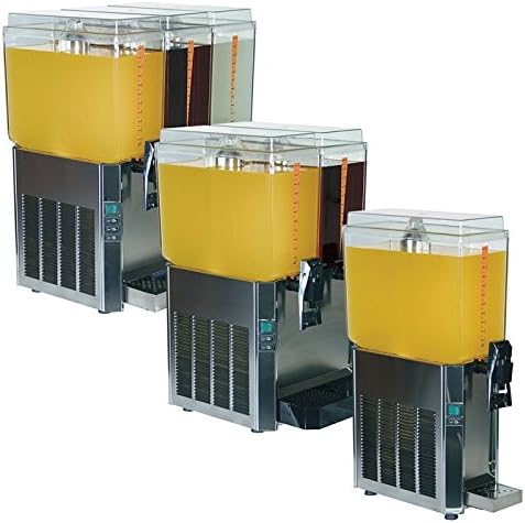 Promek VL Range Juice Dispenser Chilled Display with 2x11.5Ltr Dispenser 670(H)x335(W)x460(D) 2 x 11.5 Litre Shelves -2 Year Parts Warranty Included