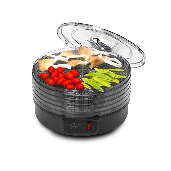 NutriChef-Kitchen-Electric-Countertop-Food-Dehydrator-Food-Preserver-White