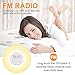 HOOMILY Sunrise Alarm Clock, Wake Up Light LED Digital Clock for Bedrooms with Touch Control 7 Colors Light, 6 Natural Sounds, FM Radio and Snooze/Sunset Simulation