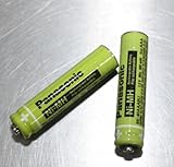 2 Panasonic Original BK-40AAABU Rechargeable Phone Batteries 400mAh replacement