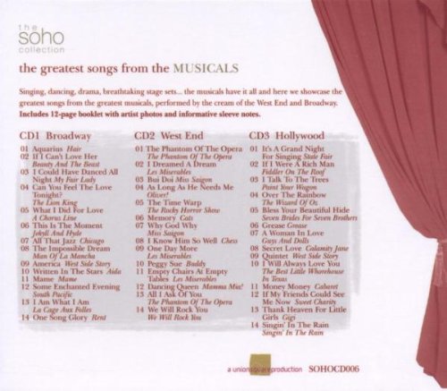 Various Artists Greatest Songs From The Musicals Amazon Com Music