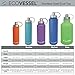 EcoVessel BOULDER TriMax Vacuum Insulated Stainless Steel Water Bottle with Versatile Stainless Steel Top and Tea, Fruit, Ice Strainer - 24 ounce - Mile High Green