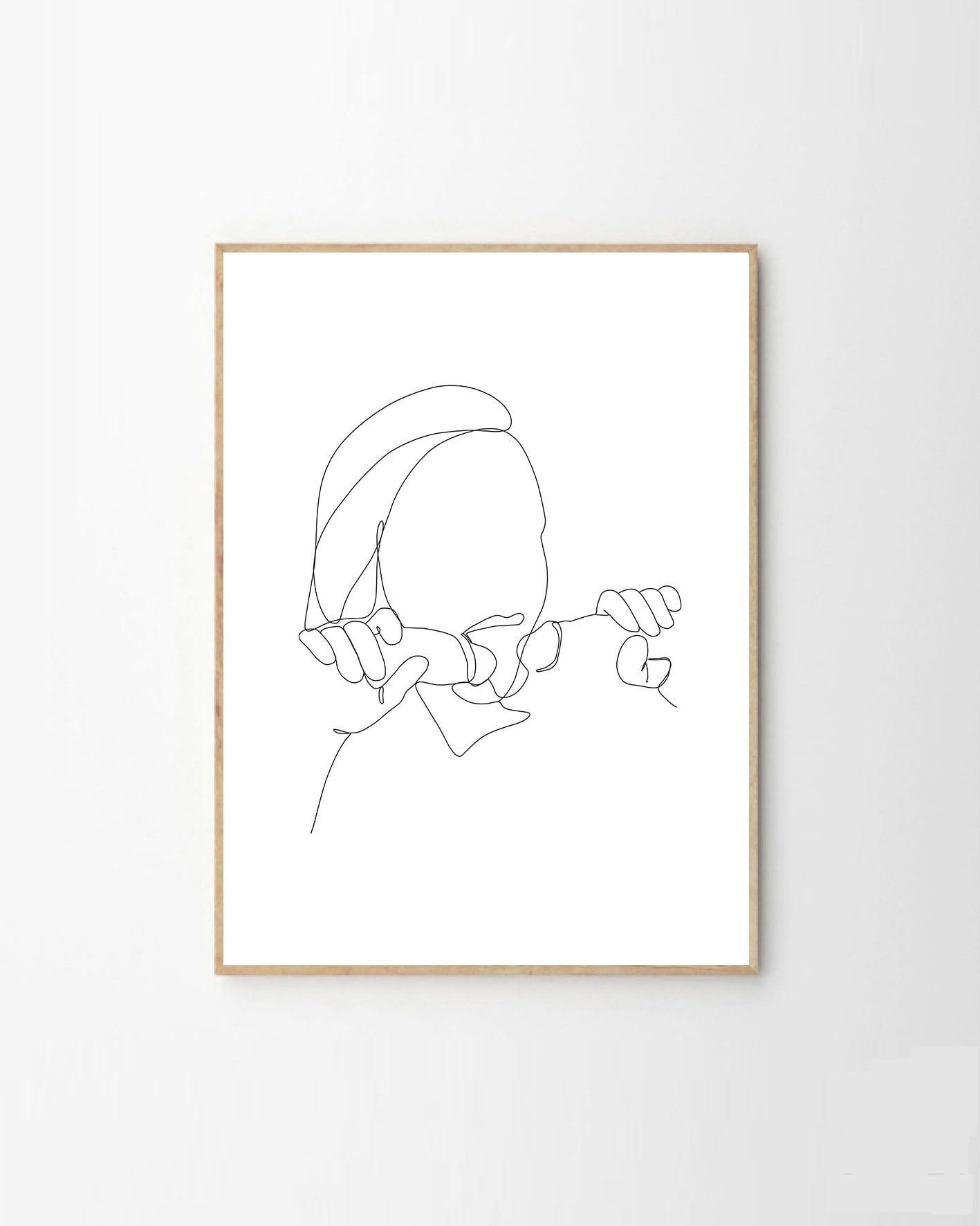 Erotic Line Art, Blowjob Art Print, Sexy Poster