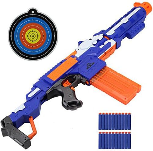 HKJYC Soft Bullet Gun Toy with Dart Board/ Christmas Gift/ Easter/ Birthday/