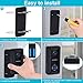 Video Doorbell WONGKUO Wireless Video Doorbell Camera 720P HD Security Smart WiFi Doorbells with Indoor Chime and 2 Rechargeable Batteries,Real-Time Video and Two-Way Talk,Night Vision