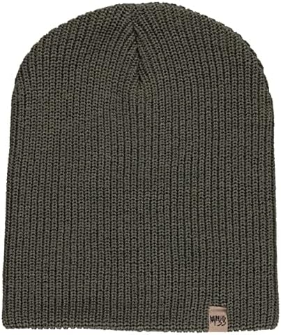 Huckberry Japanese Rib Knit Beanie Charcoal at Amazon Men's