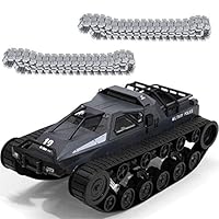 MeterMall SG 1203 World of RC Tank Car 2.4G 1:12 High Speed Full Proportional Control Vehicle Models Wading Depth with Gull-Wing Door Metal Crawler Gray