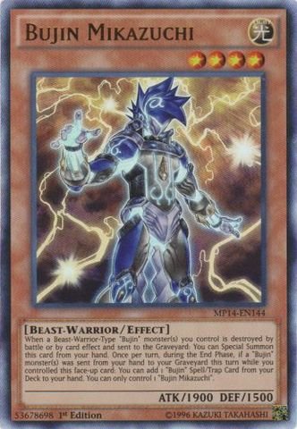 Yu-Gi-Oh! - Bujin Mikazuchi (MP14-EN144) - Mega Pack 2014 - 1st Edition - Ultra Rare