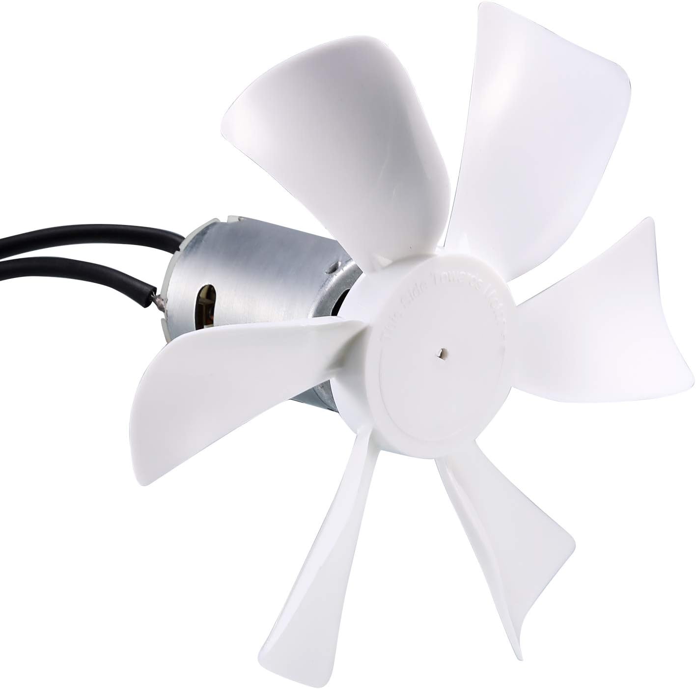 6" Replacement White Vent Fan Blade with 12V D-Shaft RV Vent Motor: Automotive