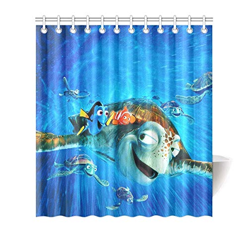 dsgrdhrty Looking for Nemo Waterproof bathroom shower curtain antibacterial wearable and washable
