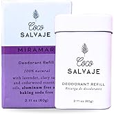 Natural Deodorant Stick for Women & Men | Aluminum Free Deodorant with Magnesium | Non toxic, Vegan, Hypoallergenic and Pregnancy Safe | 2.11oz (MIRAMAR (Floral))