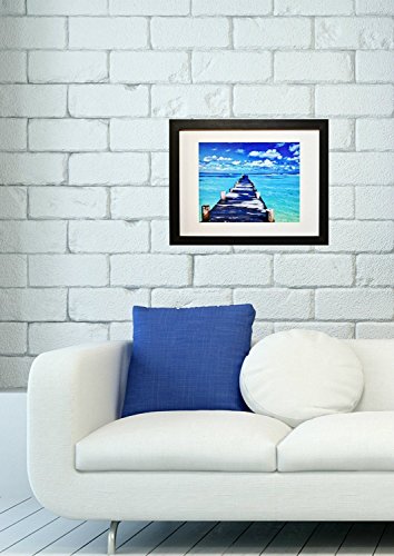 11x14 Inch Picture Frame Black (2-pack) - Glass Front Cover - Displays an 11 by 14" Picture w/o Mat or an 8x10 Photo with Mat - Vertical or Horizontal Mounts & Easy To Hang - No Hardware to Install.
