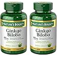 Nature's Bounty Ginkgo Biloba 60 Mg, 200 Capsules (17243) (Pack of 2)