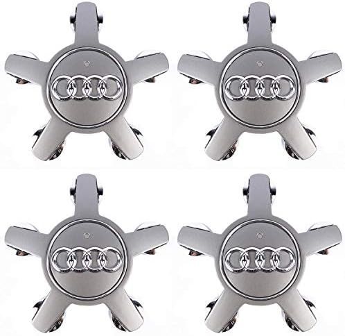 TOYOY 4pcs 135MM Hubcaps Car Hubcaps Wheel Center Caps for A6 A6L A4 A4L A5 A7 S5 Q3 Q5 RS