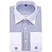 DRESSERVICE French Cuff Long Sleeves Fit Dress Shirts (Cufflink Included)