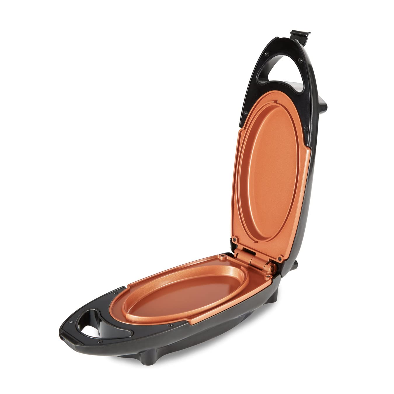 Tower T27029COP Cerasure+ Portable Multi Meal Maker with Non-Stick Grill Plates, Lockable Latch, 800W, Copper and Black