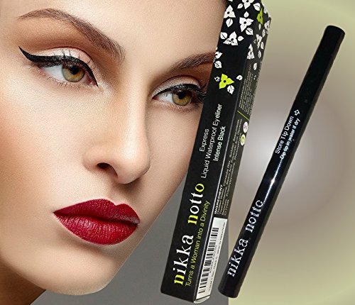 Nikka Notto Liquid Eyeliner Waterproof Black, Precise Wear, All Day