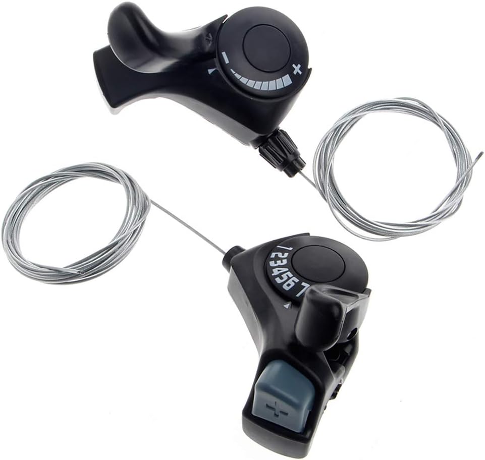 LYCOS3 1 Pair Bicycle Derailleur Trigger Shifter SL-TX30-7R Trigger Shifter 7 Gears 21 Speed Twist Gear Handlebar Shifter Front And Rear For Mountain Bike Cycling