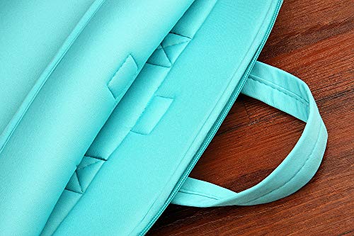 elecfan Laptop Briefcase Handbag,Compatible 13-13.3 Inch MacBook Air/Pro,HP Dell Ultrabook Notebook Tablet, Zipper Foam Carrying Sleeve Case Cover Bag,Light Blue