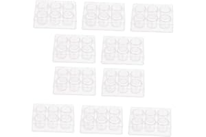 PartyKindom Plastic Reaction Plates Set for Chemical Experiments Laboratory Teaching Micro Well 6-Hole 10pcs