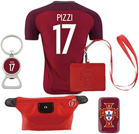 #17 Pizzi (6 in 1 Combo) Portugal Home Match Soccer Adult EURO 2016 Jersey