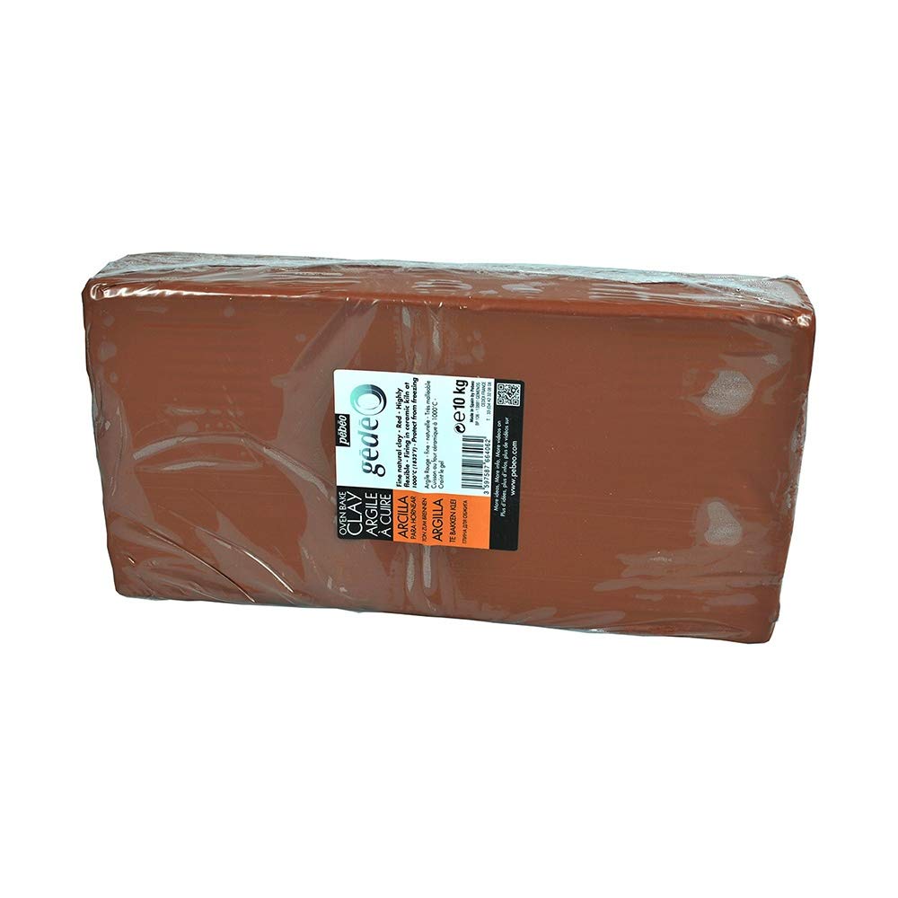 Gedeo 766406 1-Piece 10 kg Kiln Fired Clay, Red