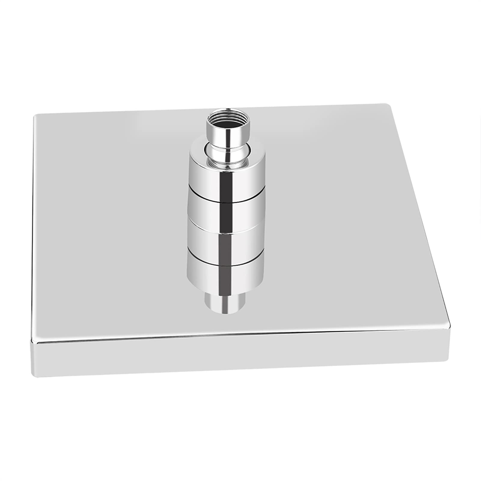 Led Shower Head, 8 in Square Shower Head Rain Shower Heads 7 Colors Automatic Changing LED Shower Head Bathroom Showerheads Sprinkler with Swivel Connector, Excellent Corrosion Resistanc, ABS