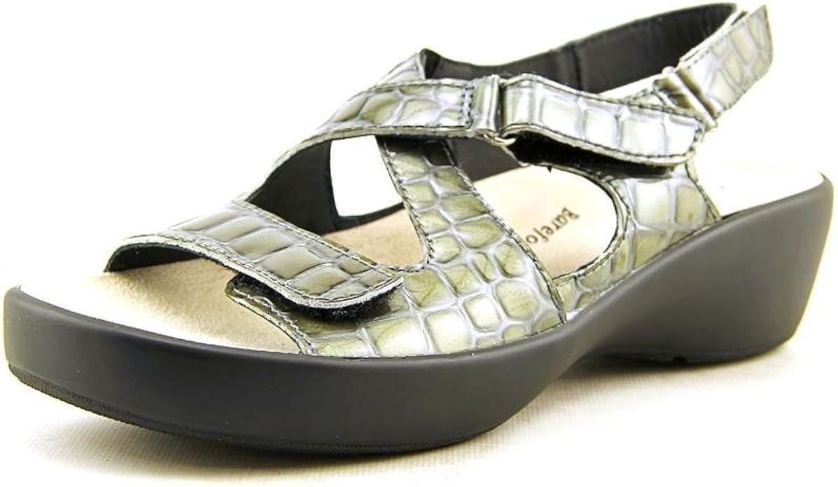 grey croc sandals