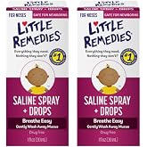 Little Remedies Little Noses Saline Spray Drops, 1 Fl Oz, Pack of 2