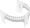 CJESLNA Updated Eyebrow Grooming Stencil Shaper Ruler Measure Tool Makeup Reusable