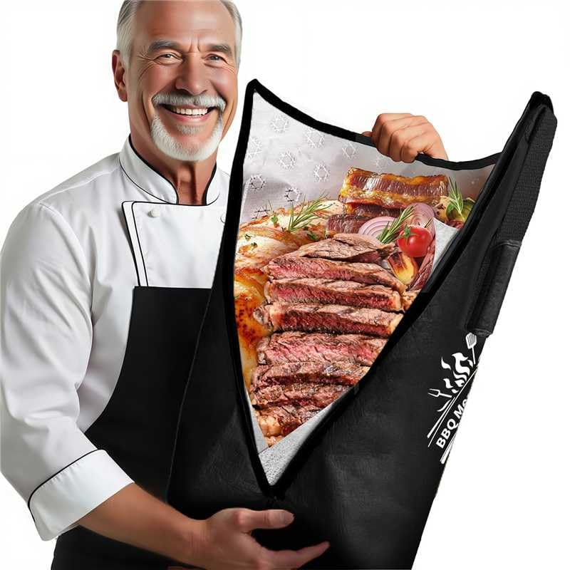 AMAWIN BBQ Blanket for Resting Meat, Reusable Heat Insulated Resting Bag, 5-Layer DuPont Fabric Insulated Brisket Resting Blanket with Wide Mouth – Waterproof, Breathable, and Tear-Resistant