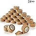 MEDca Self Adherent Cohesive Wrap Bandages 1 Inch X 5 Yards 24 Count with Strong Elastic First Aid Tape for Sprain Swelling and Soreness on Wrist and Ankle (Skin Color)