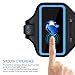 iPhone 13/12 Mini/iPhone 11 Pro/iPhone 7/8 Plus/iPhone 6/6s Plus Armband - LOVPHONE Sport Running Exercise Gym Sportband Case, with Key Holder & Card Slot, Water Resistant (Blue)