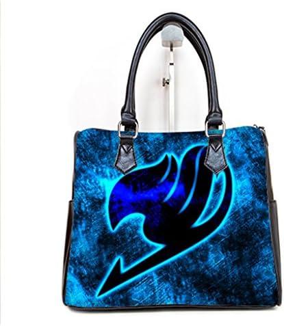 LaHuo Blood Anime Fairy Tail Women Barrel Type Handbag Lady Fashion Tote Top Handle(Twin Sides)
