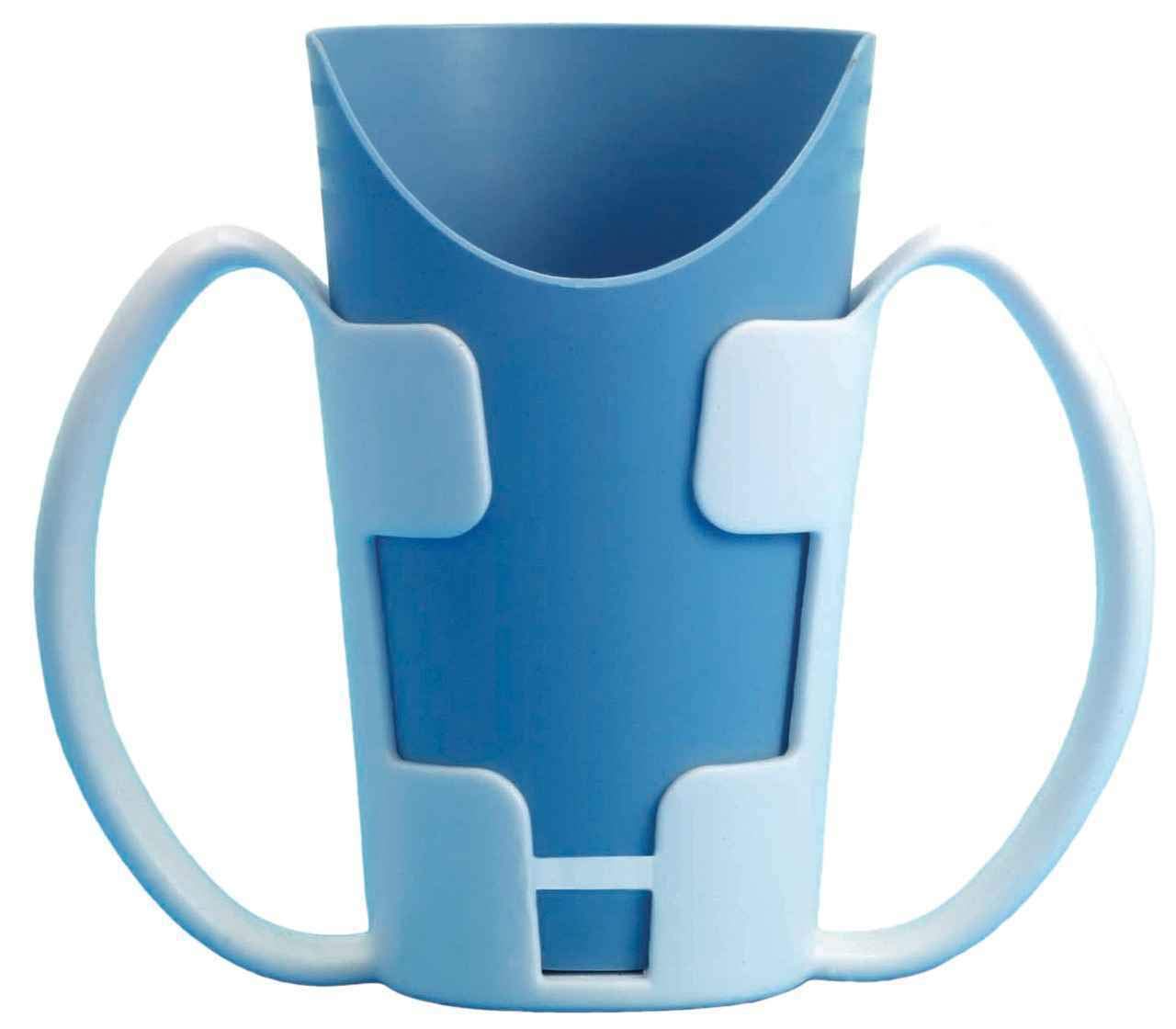 Easy Grip Two Handled Cup Holder - Large Handled Feeder Beaker Holder. x 1