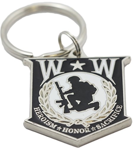 Wounded Warrior Key Ring Military Key Chains Collectibles Gifts Men Women Veterans