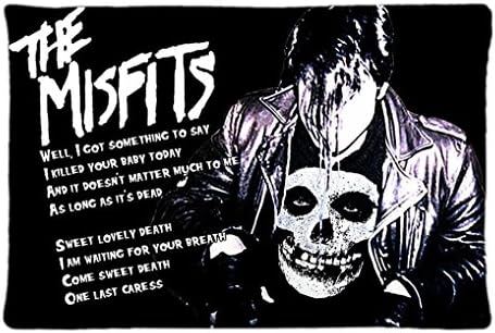 American Rock Band Misfits Skull Custom Decorative Throw Pillow Covers Modern Throw Pillow Cases 20X30 Inch