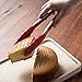 SUCHMIX Set of 2 Stainless Steel Kitchen Tongs with Silicone Tips, Heat Resistant Cooking Tongs, Kitchen Tongs, Salad Tongs, BBQ Tongs,Serving Tongs, Locking Tongs - Bonus Oil Brush